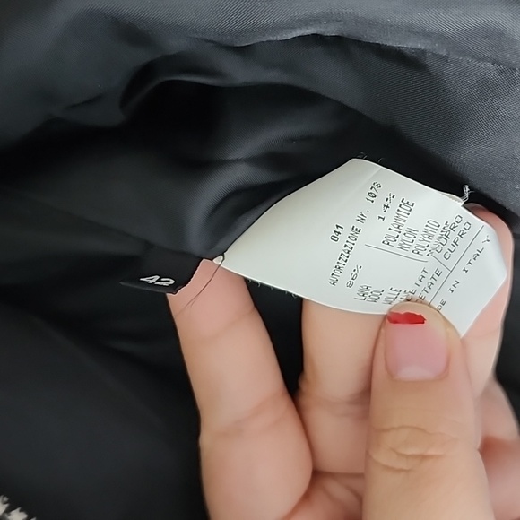 Vintage Dolce & Gabbana Wool Blend Check Double Breasted Button Up Suit Jacket - Picture 8 of 9